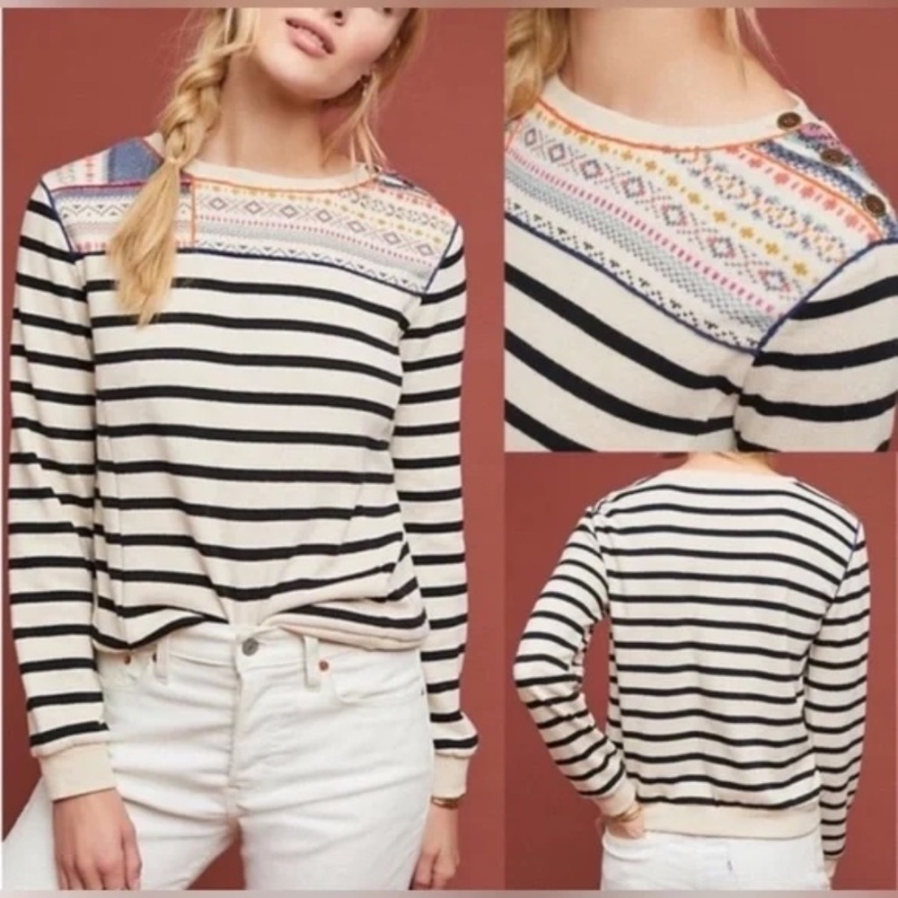 Anthropologie Maeve Scandinavian Style Top